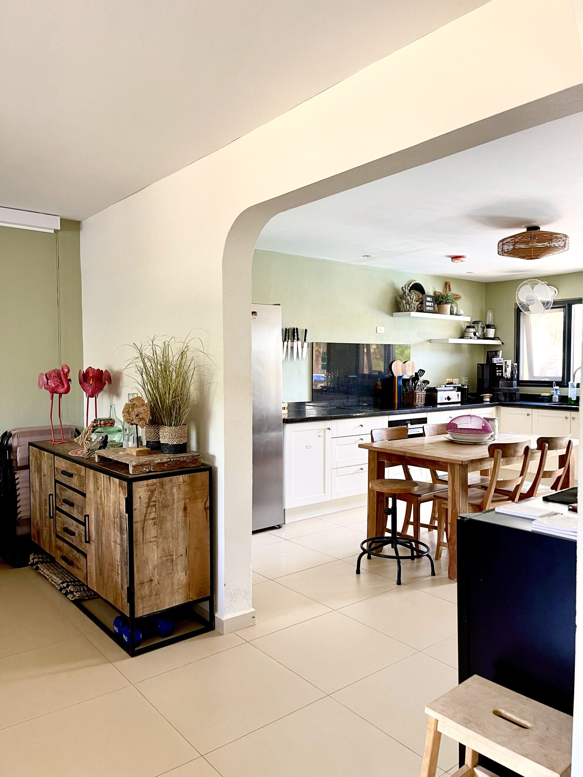 Oasis Guesthouse Bonaire kitchen